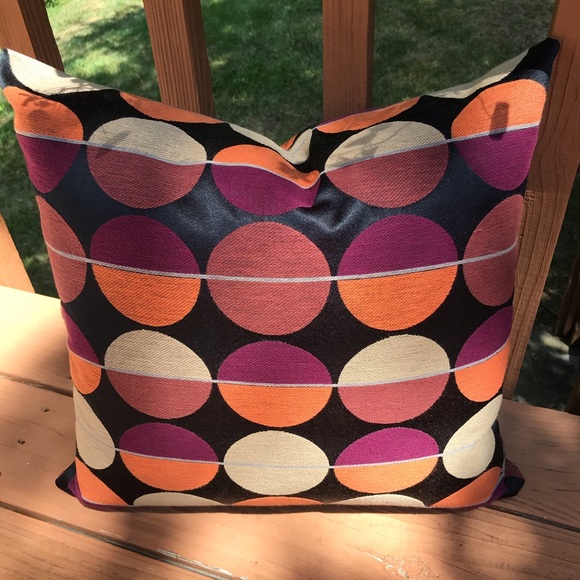 Accents Pillow 20 ”x20”Multicolor Feather - Picture 3 of 6